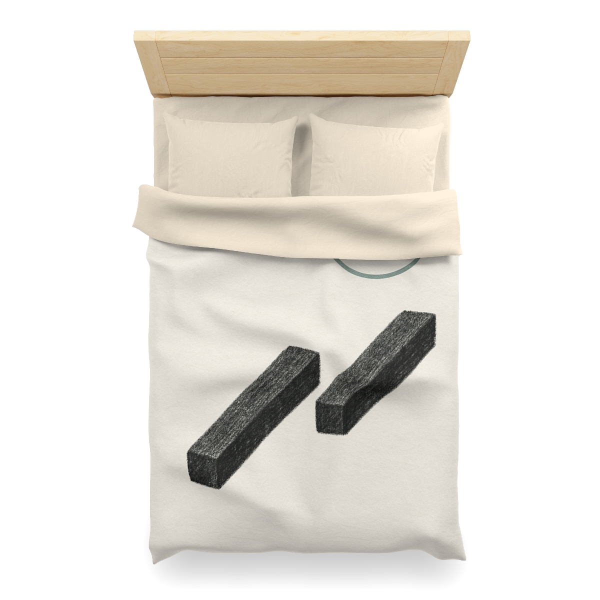 Staggered Bars With Floating Ring unique patterned duvets