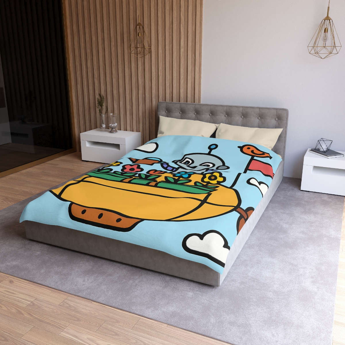 Sky Garden On A Friendly Airship trendy bedroom duvets