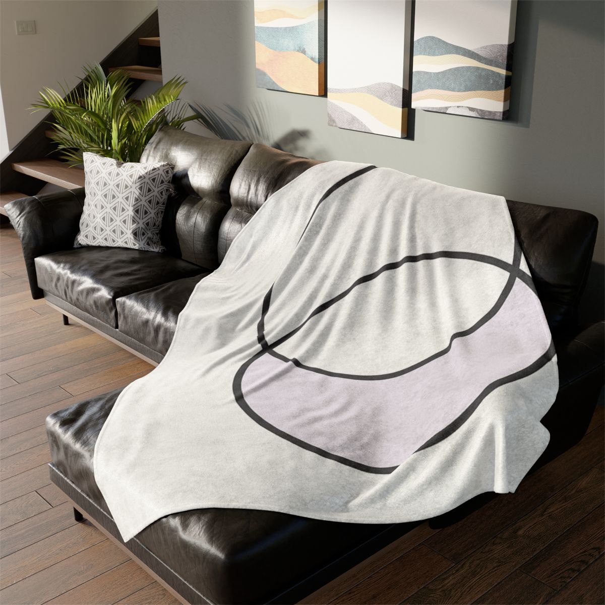 Quiet Eclipse Pairing personalized cozy blankets