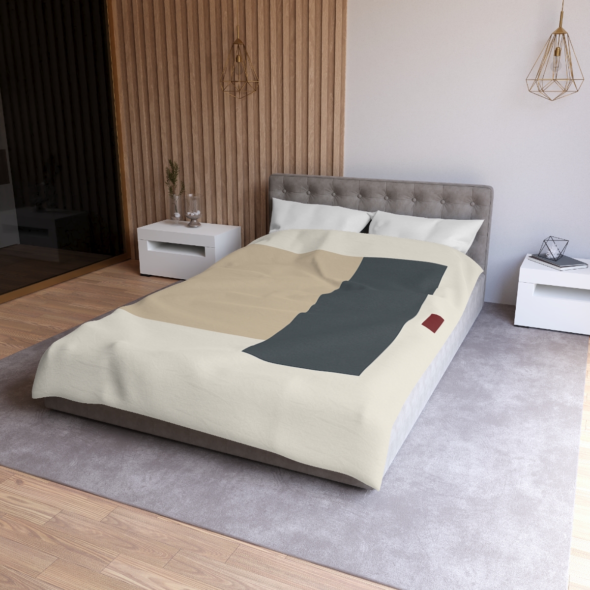 Offset Squares With Calm Corridor warm winter duvets