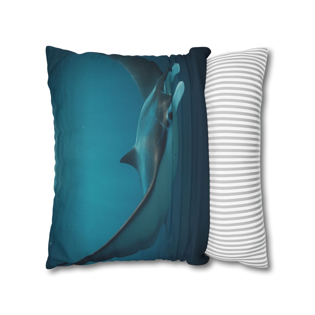Cosmic Glide Manta Ray personalized pillow covers