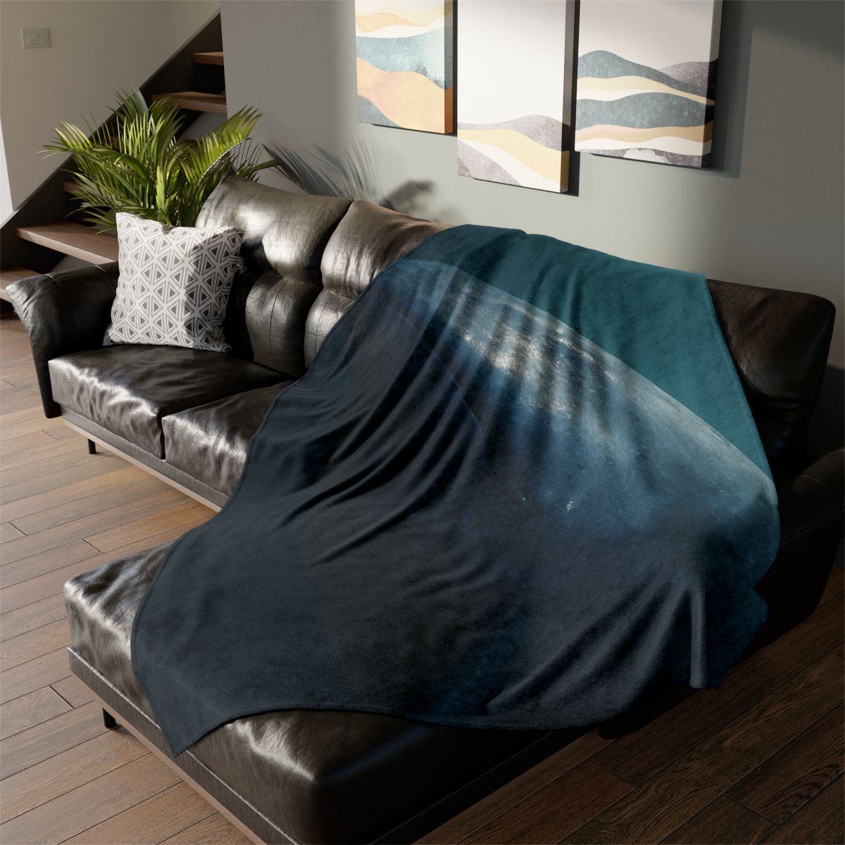 Ocean Song Blue Whale stylish throw blankets