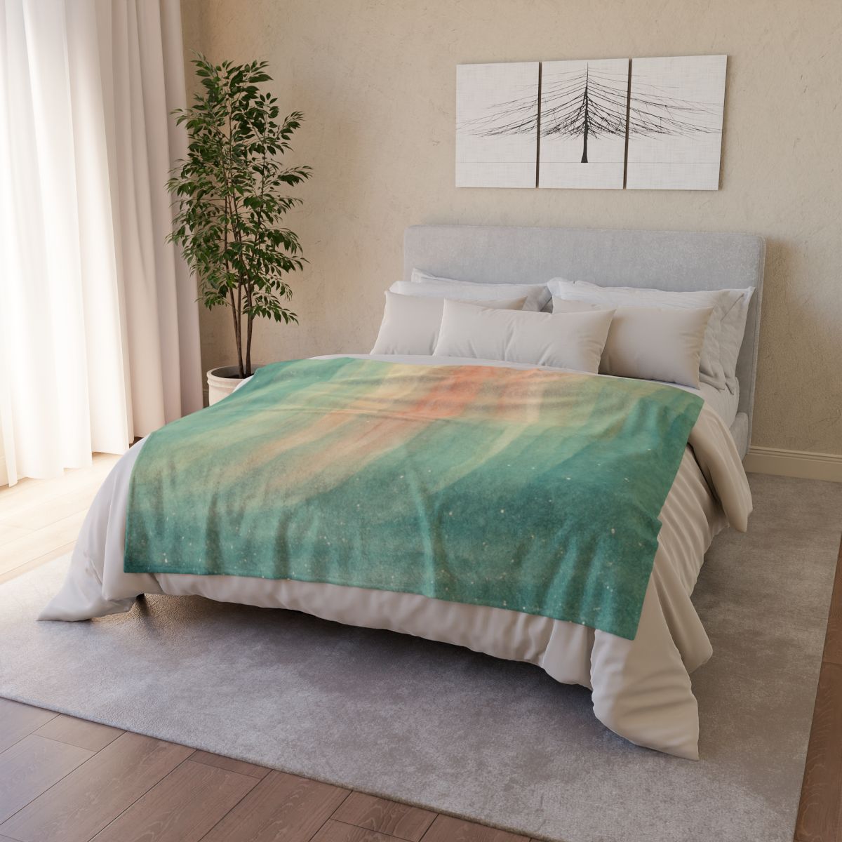 Aurora Dust Cascade trendy patterned blankets