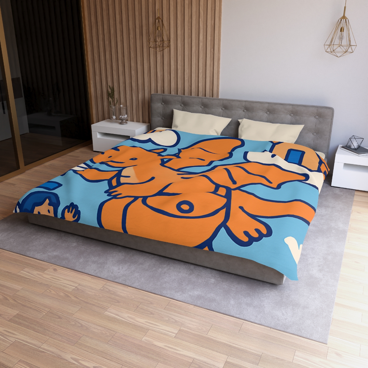 Cloud City Dragon Mail personalized bedding duvets