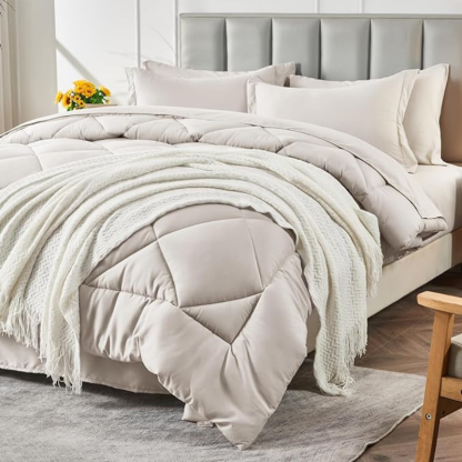 7 Pieces Comforter Set For All Seasons