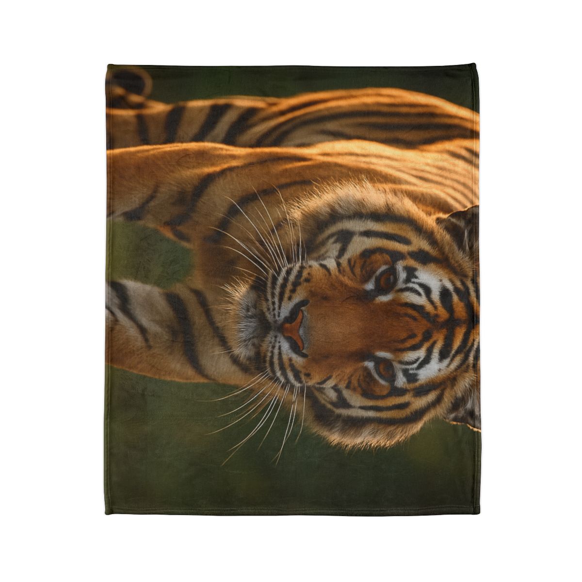 Forest Stalker Bengal Tiger soft fleece blankets