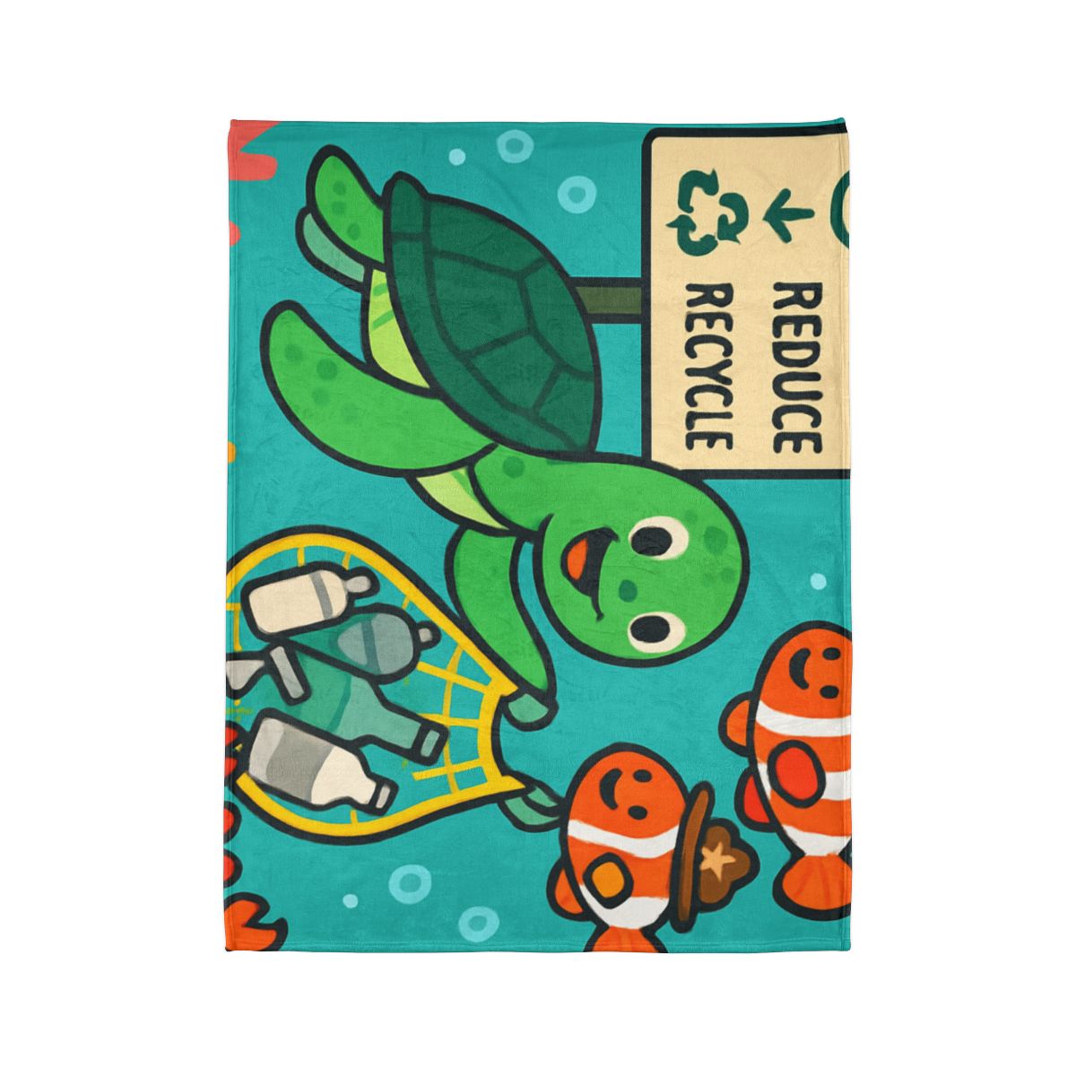 Coral Reef Recycling Rangers unique gift blanketscustom blankets