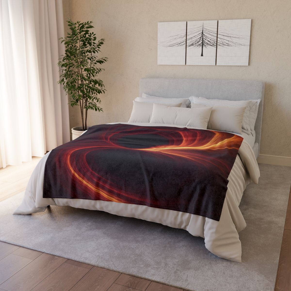Gravity Well Vortex stylish throw blankets