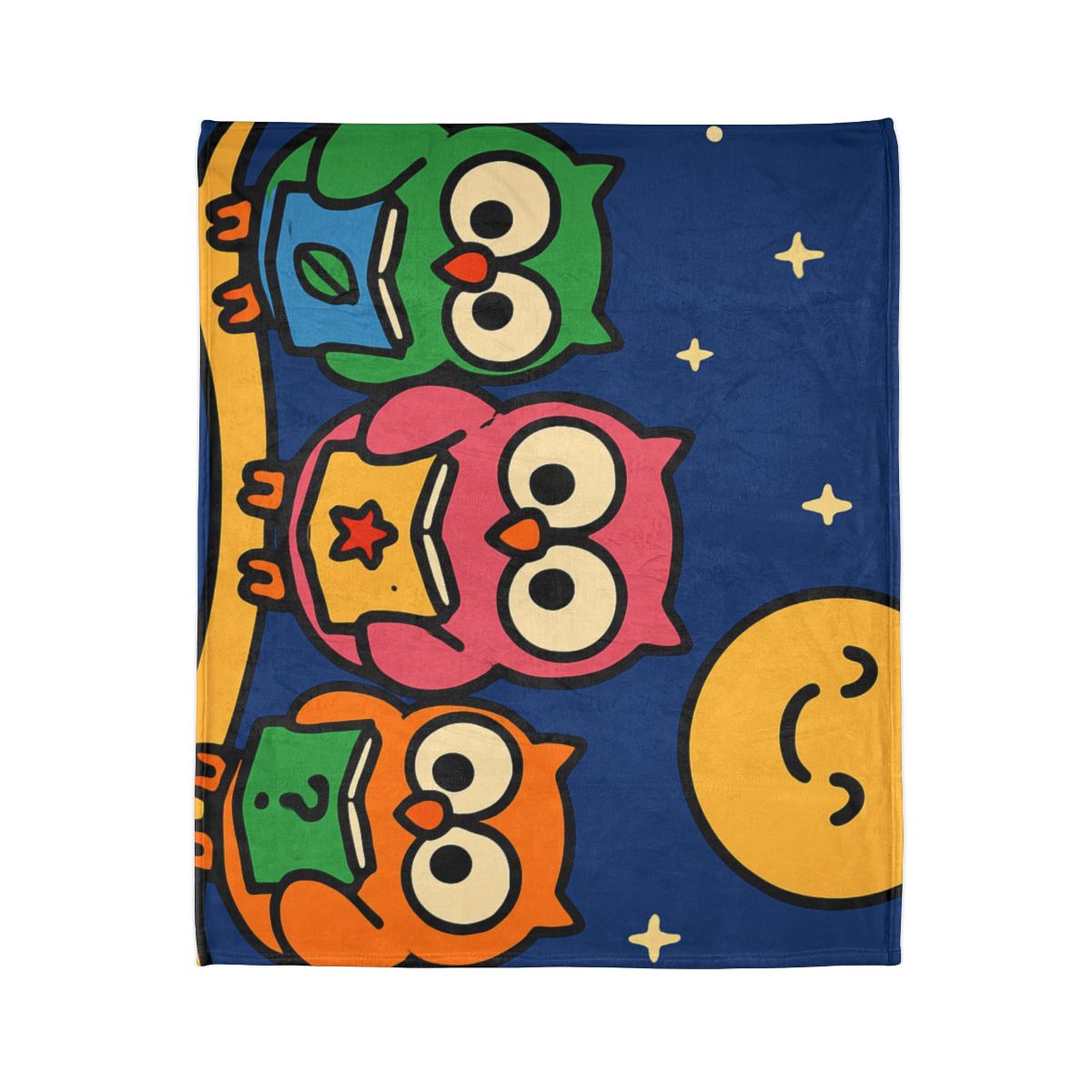 Galaxy Garden Of Curious Owls stylish throw blankets