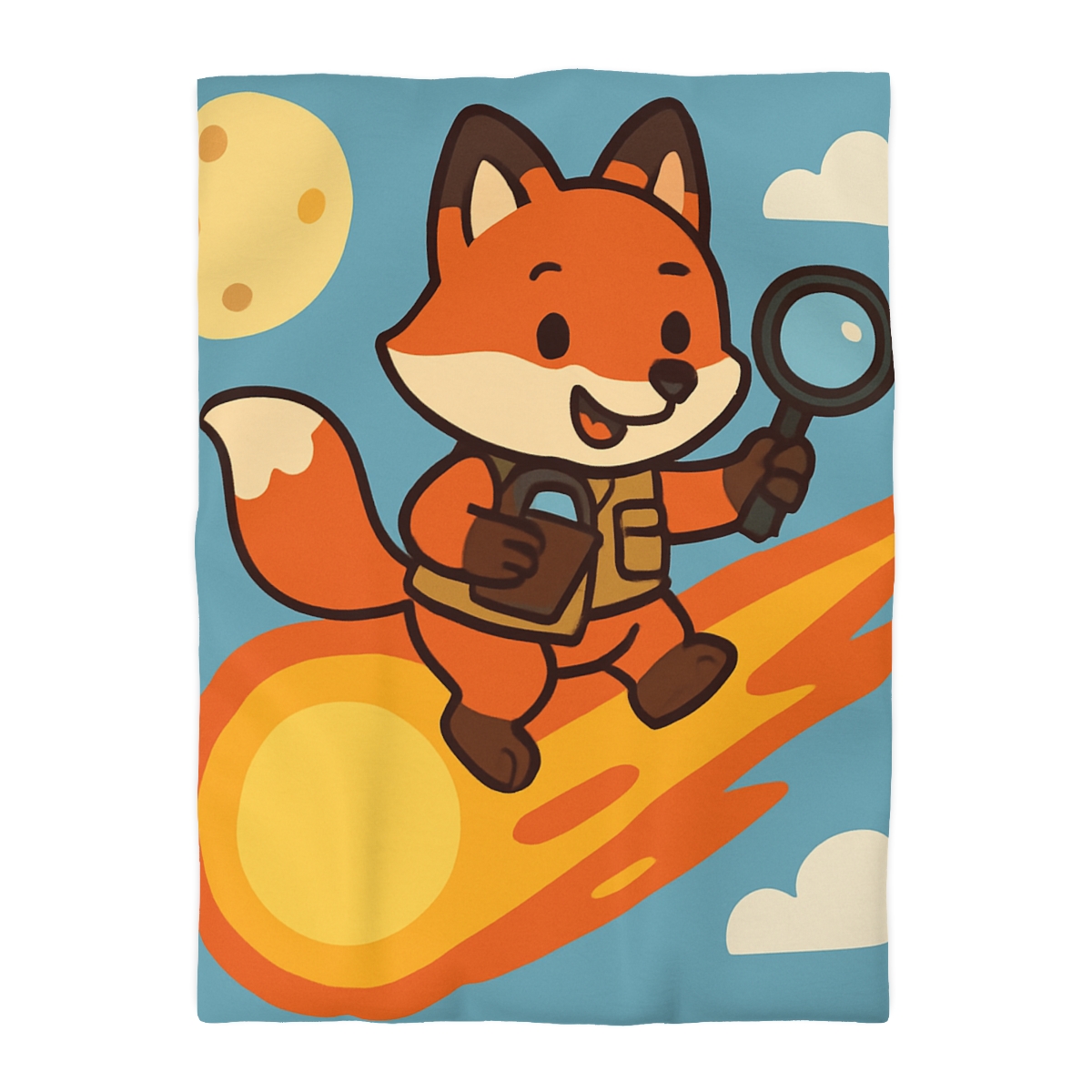 Comet Fox Explorer designer printed duvets