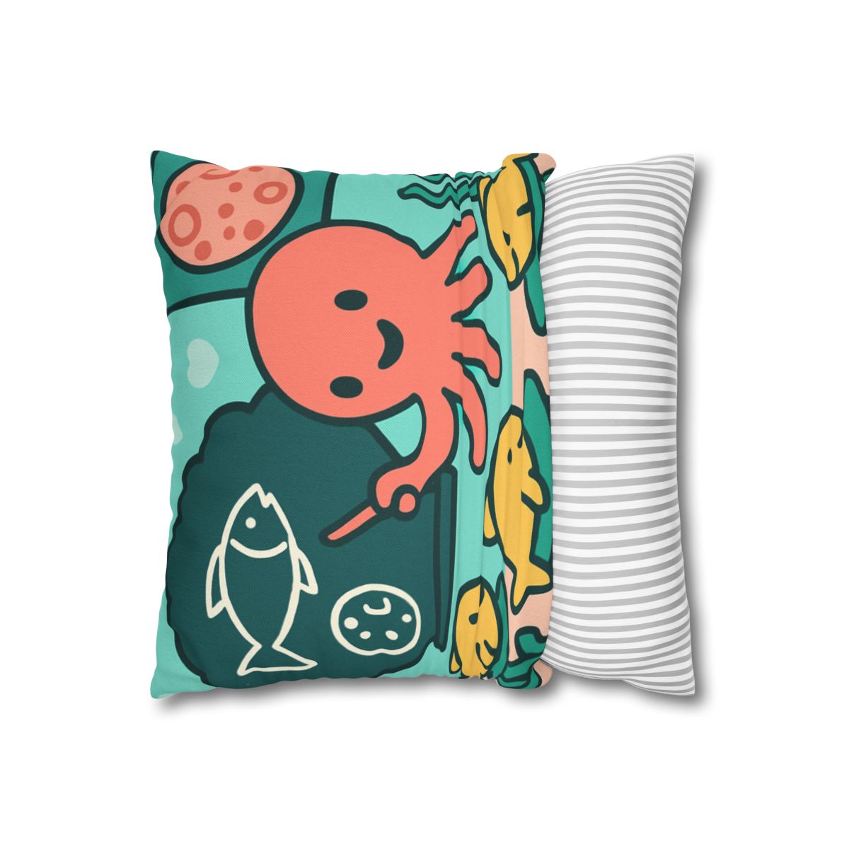 Cosmic Coral Classroom trendy patterned pillow cases