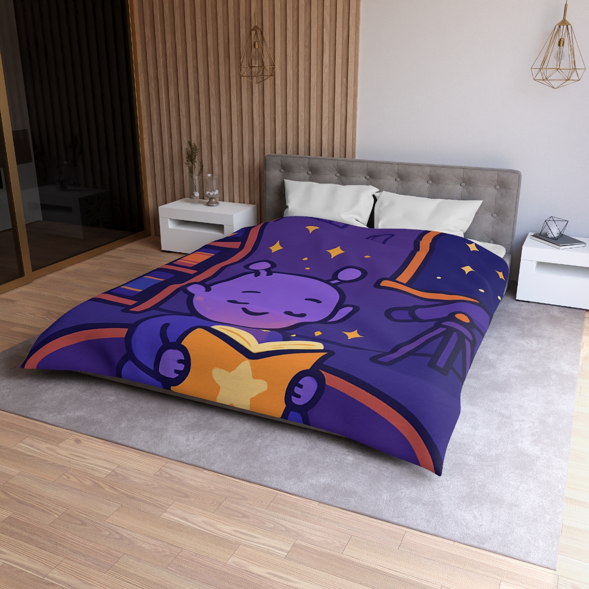 Library Of Floating Star Books personalized bedding duvets