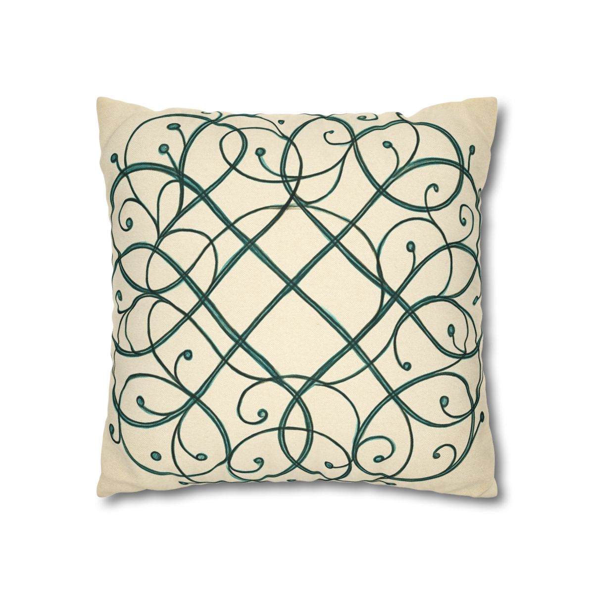 Vine Lattice Halo designer print pillow cases