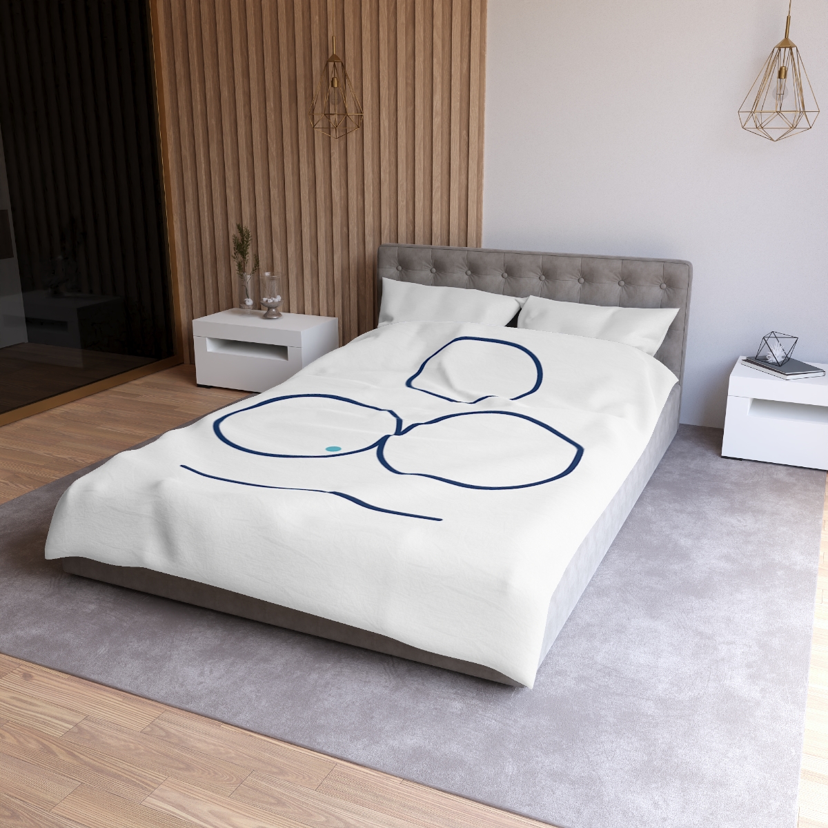 Triad Rings With Shared Tangent stylish duvet covers