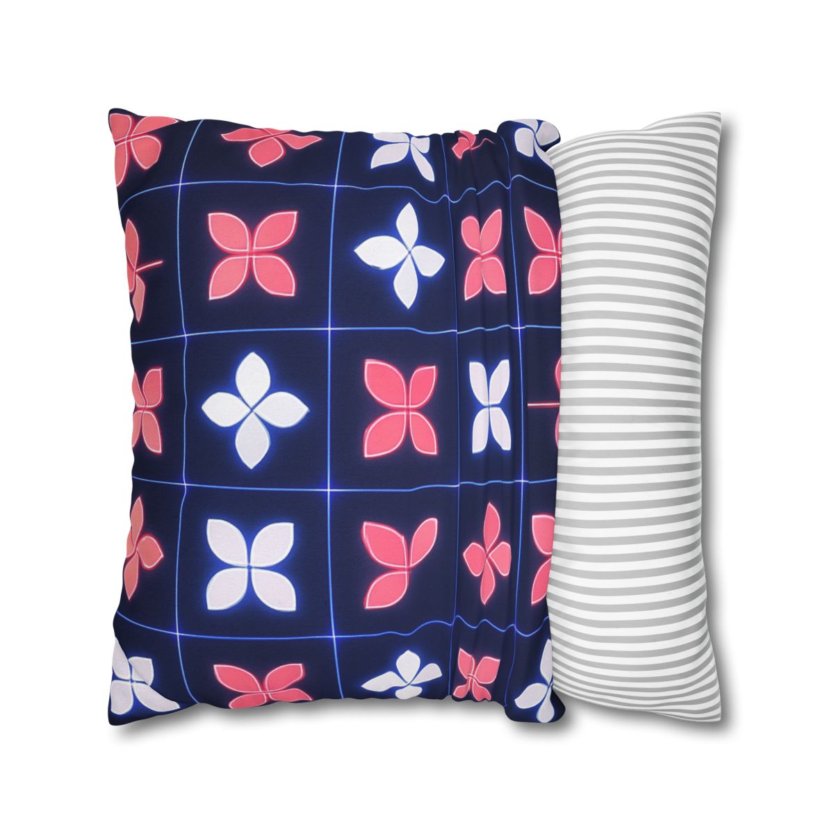 Quantum Blossom Grid custom pillow cases