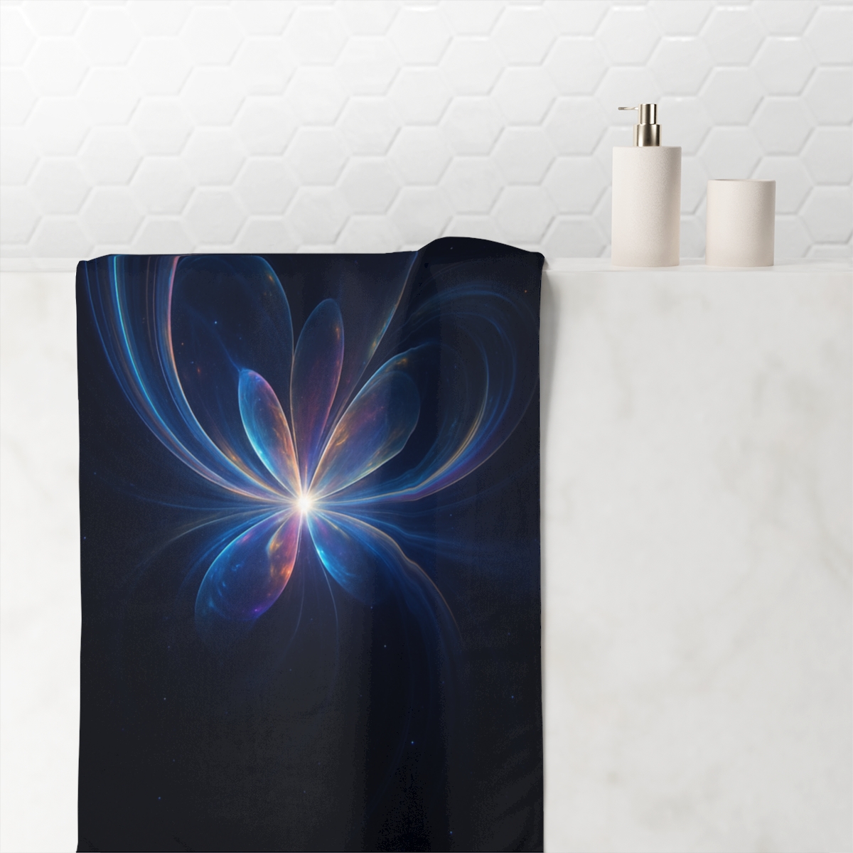 Prismatic Lensing Bloom unique gift towels