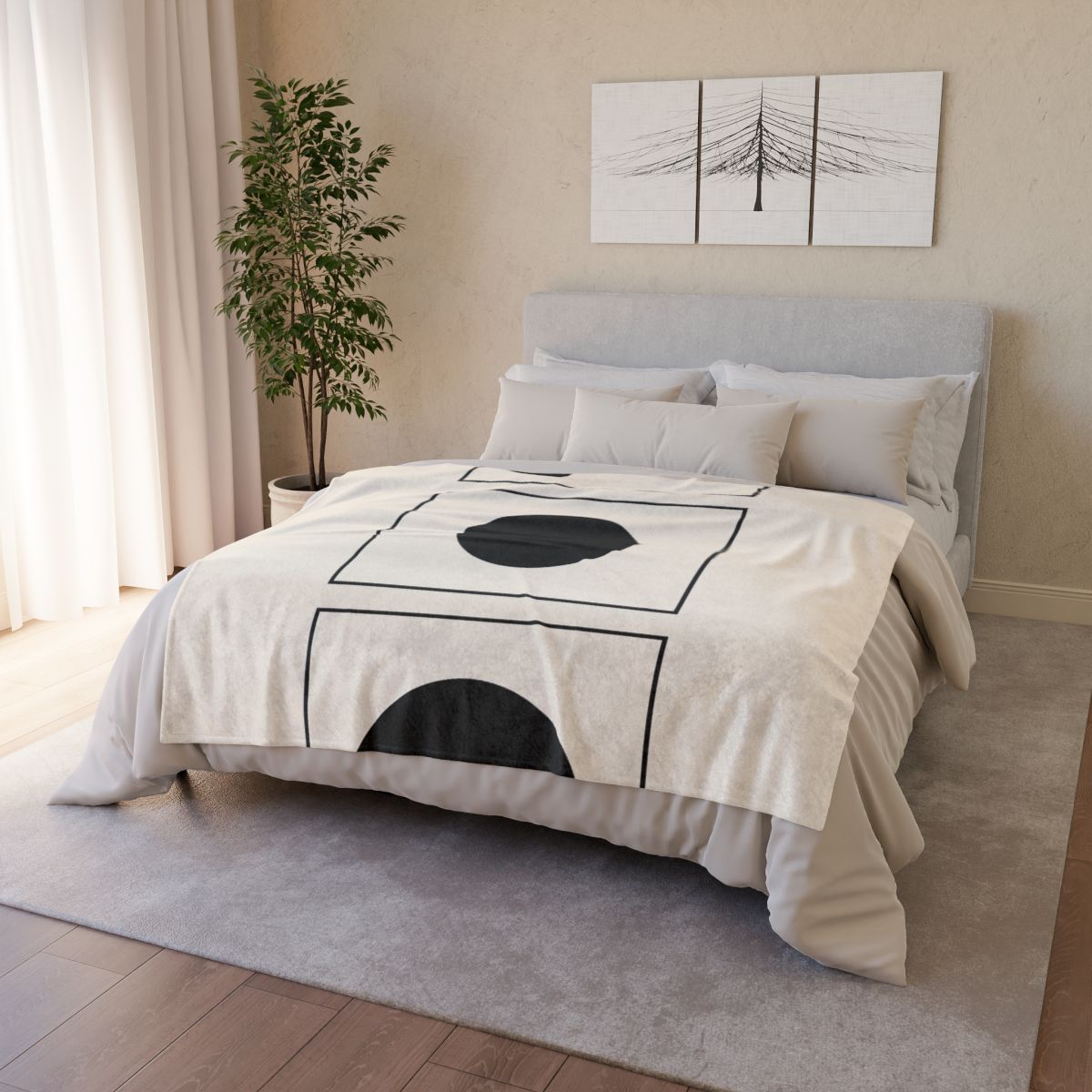 Eclipse Frame Triptych warm winter blankets