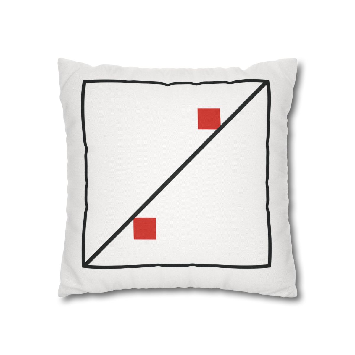 Diagonal Frame Split designer print pillow cases