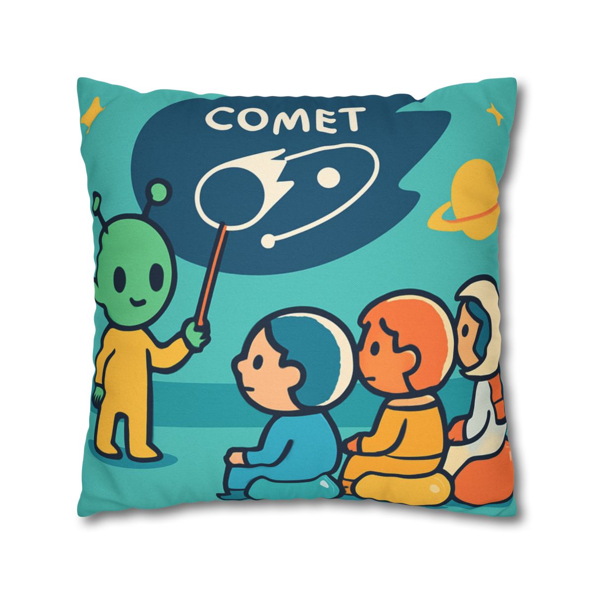 Comet Classroom On A Bubble Planet unique gift pillow cases