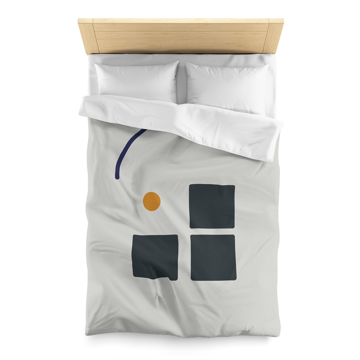 Missing Cell Grid With Offset Arc personalized bedding duvets