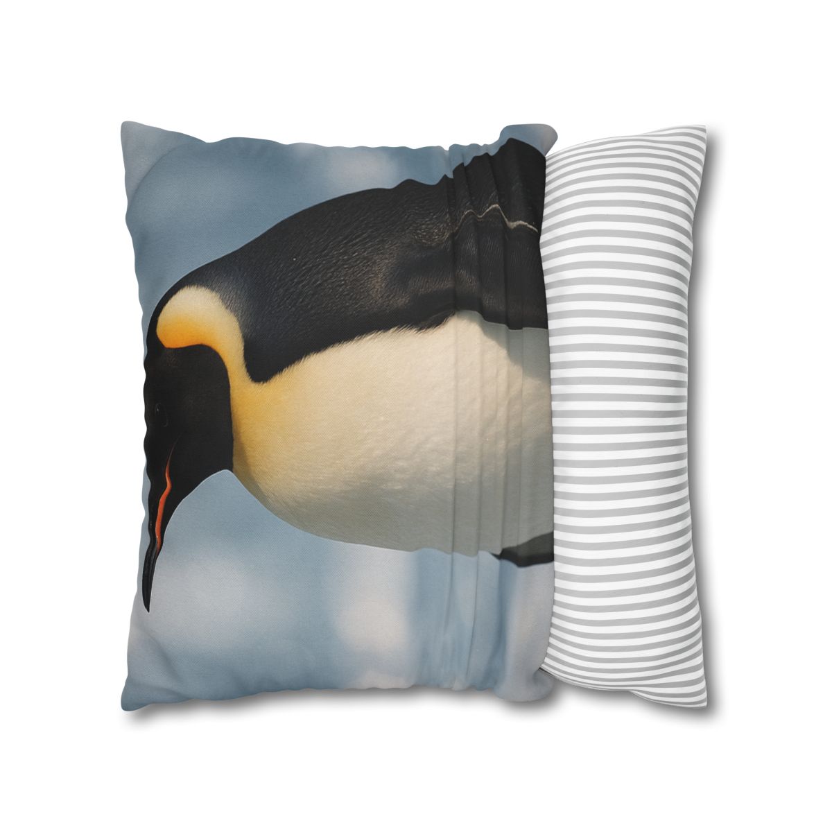 Aurora Drift Emperor Penguin stylish decorative pillowcases