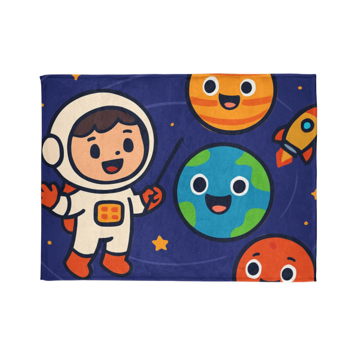 Galaxy School Of Friendly Planets soft fleece blankets