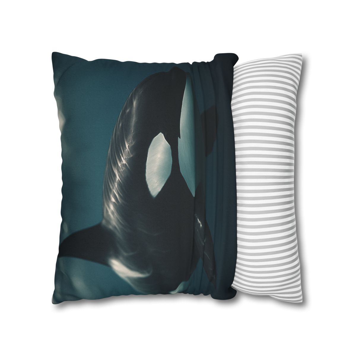 Tidal Shadow Orca soft cotton pillow cases