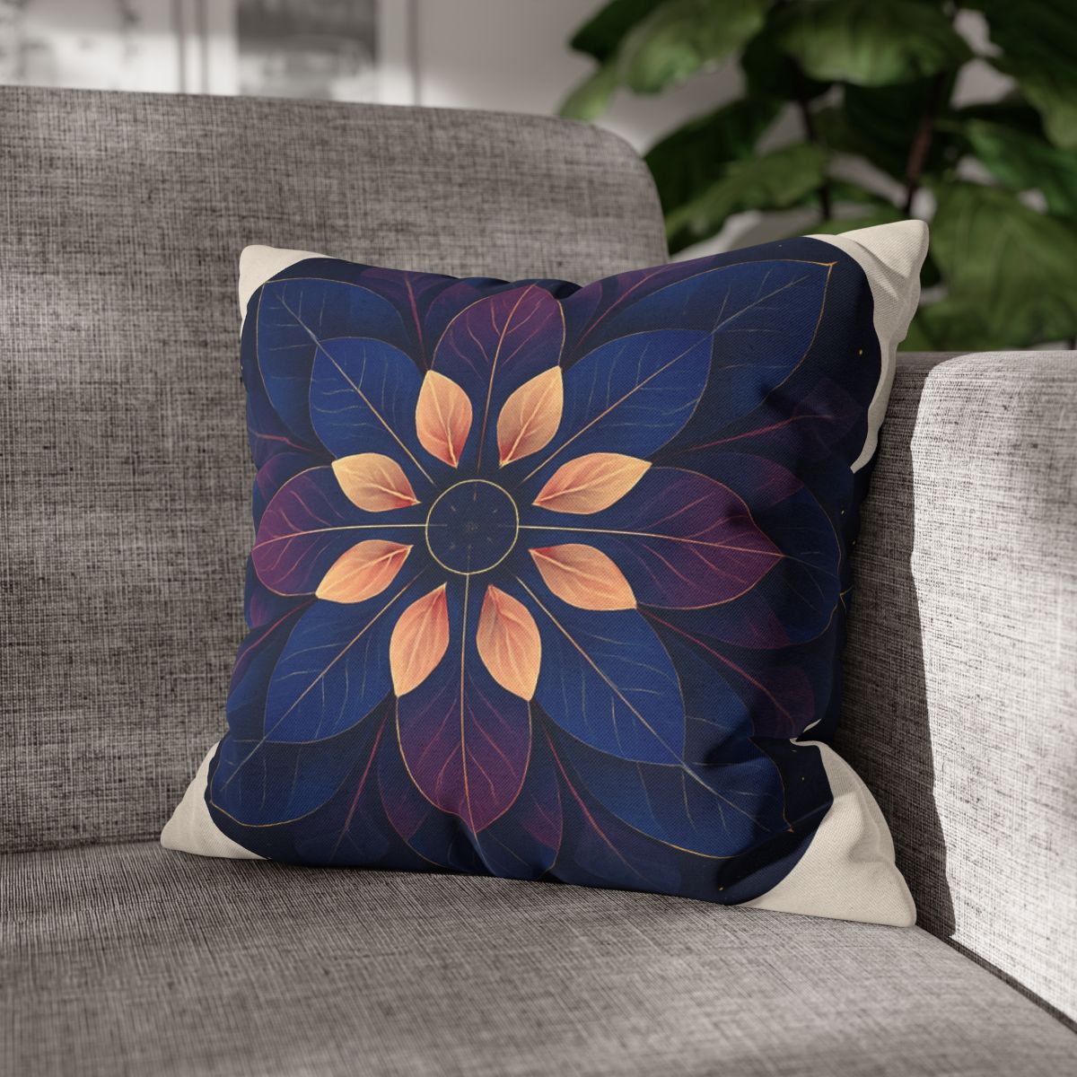 Petal Prism Mandala custom pillow cases