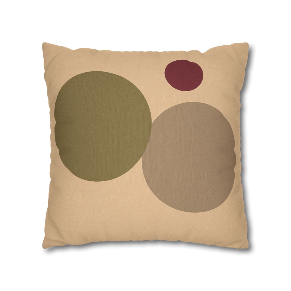 Three Circles With Shared Edge soft cotton pillow cases