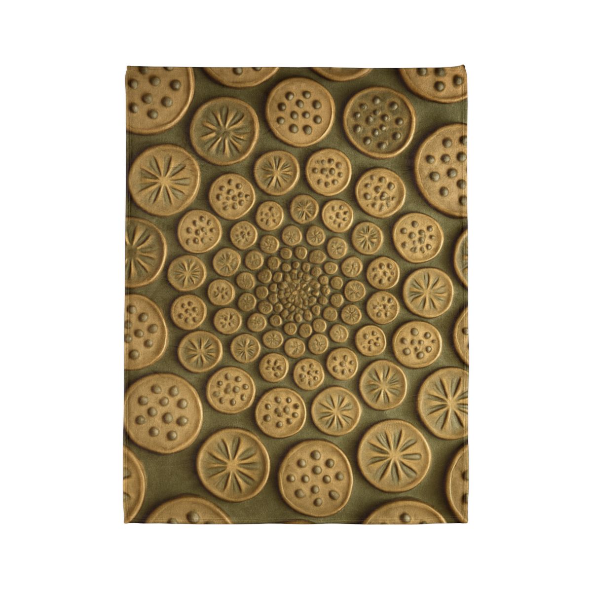 Seed Pod Micro Spiral Array warm winter blankets