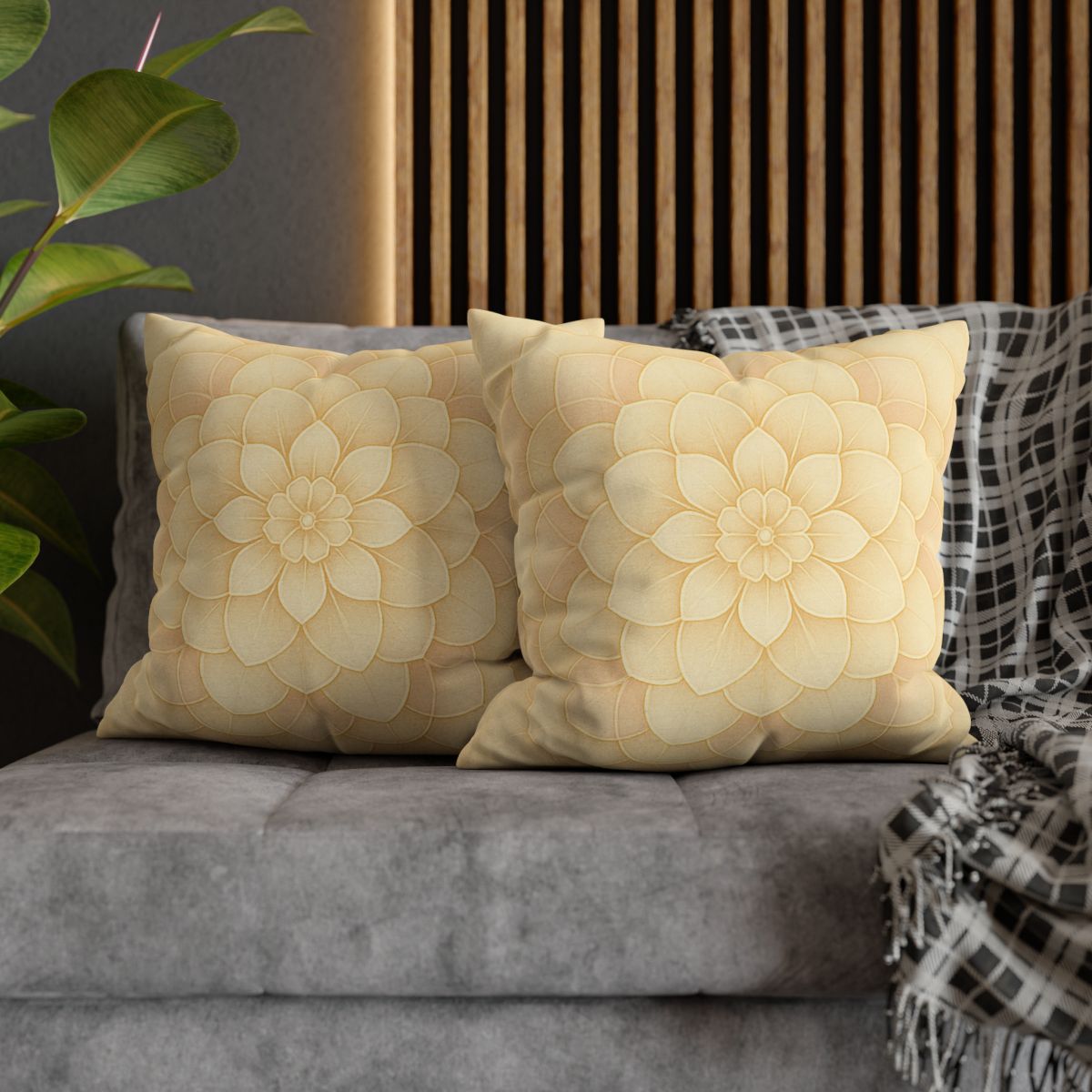 Petal Halo Lattice stylish decorative pillowcases