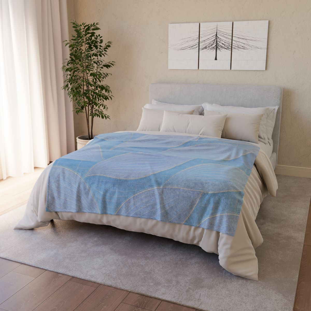 Petal Ripple Grid decorative home blankets