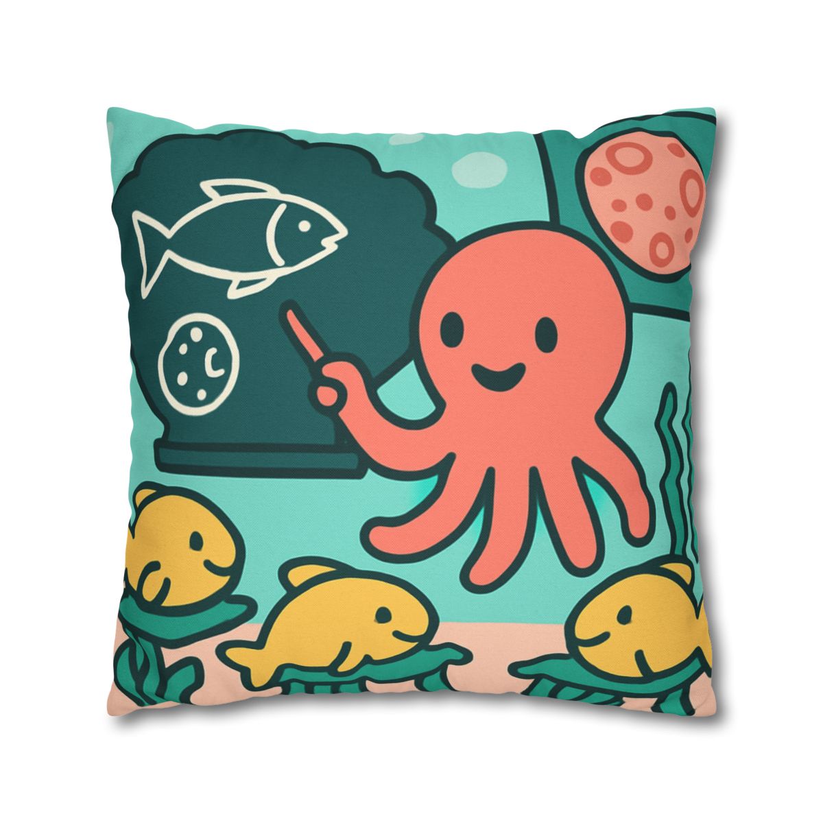 Cosmic Coral Classroom trendy patterned pillow cases