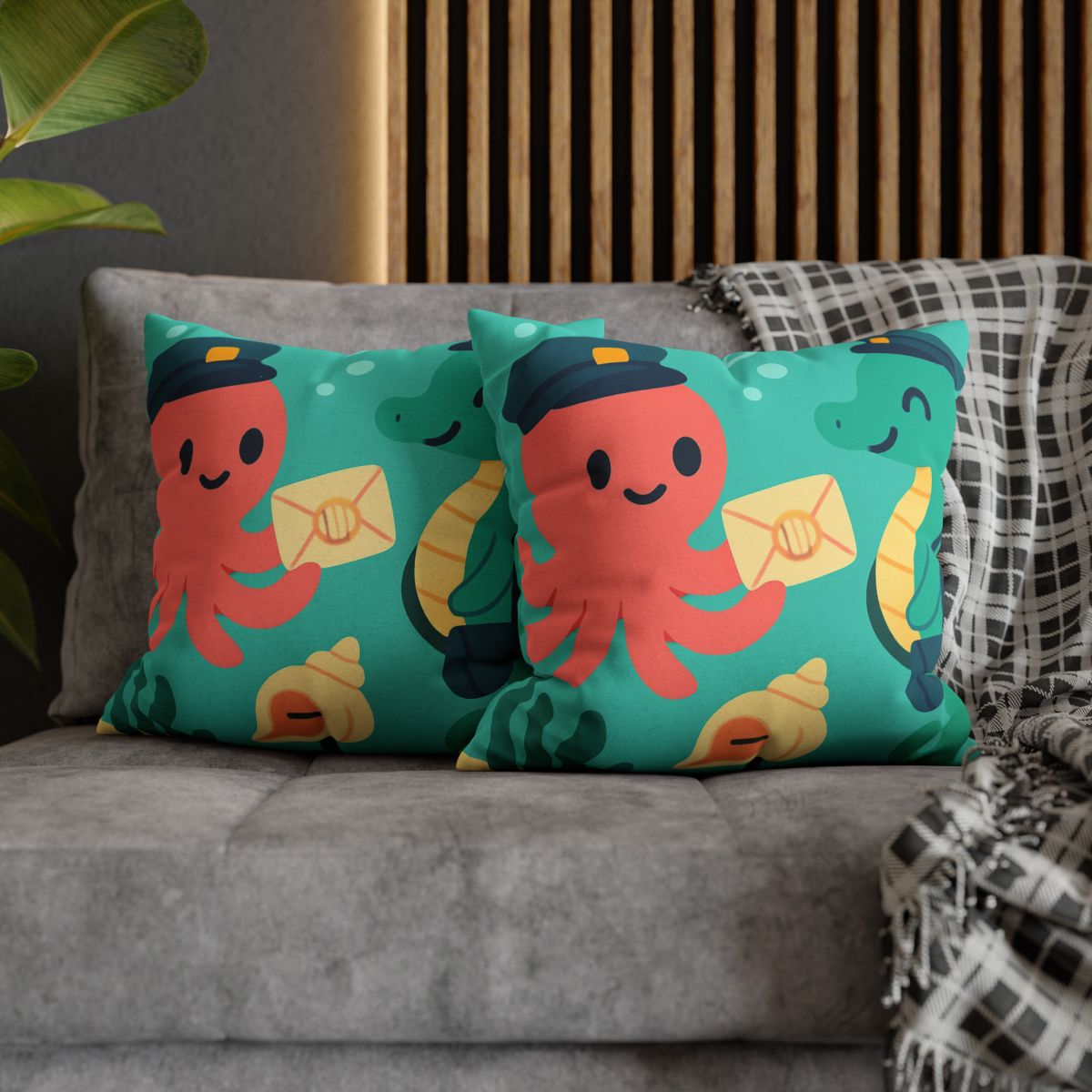 Glow Reef Post Office For Seahorse Mail unique gift pillow cases