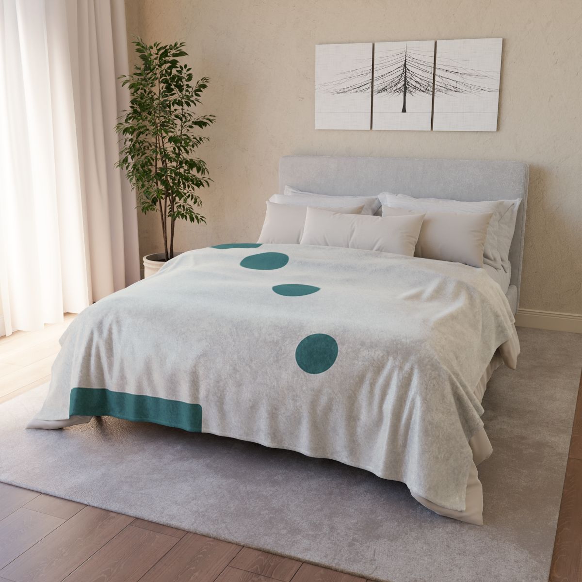 Four Dot Drift With Anchor Bar warm winter blankets