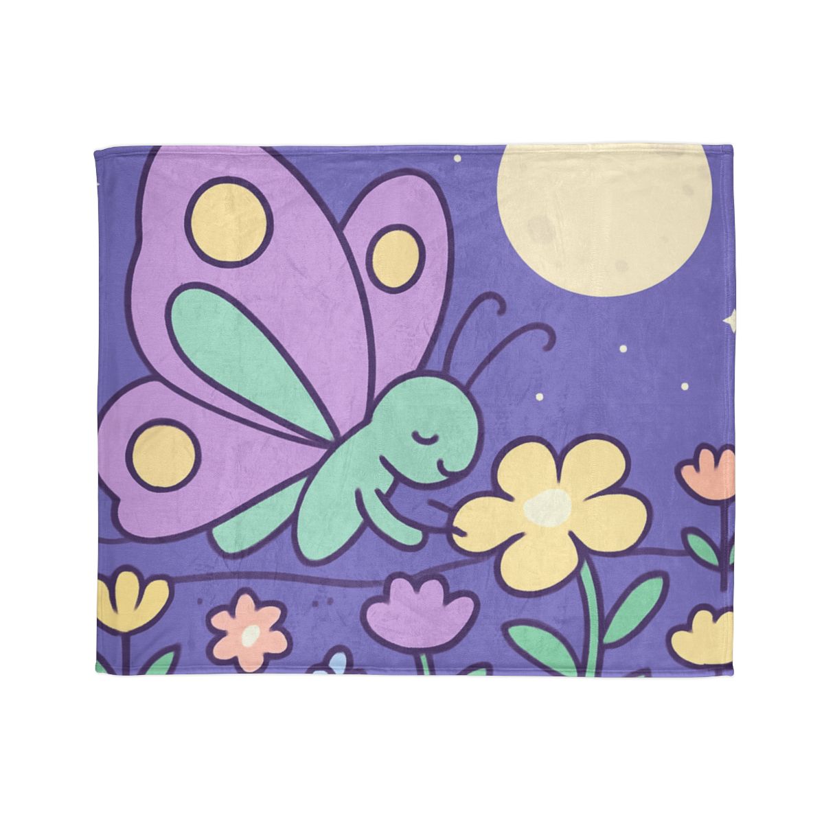 Moon Garden Butterfly trendy patterned blankets
