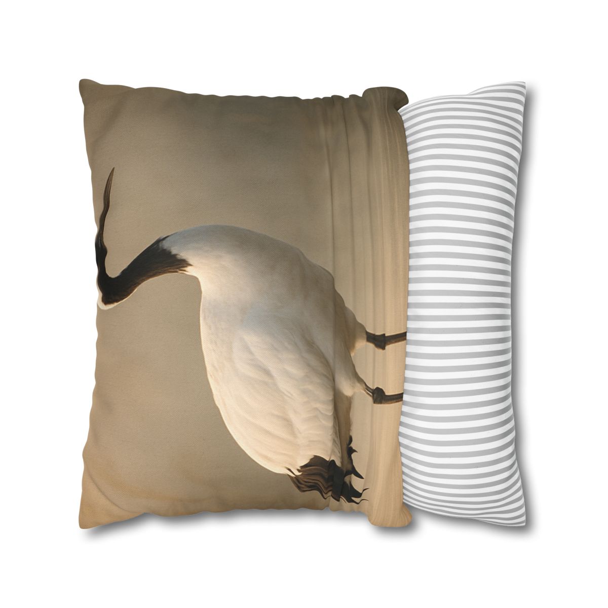 Dawn Balance Red Crowned Crane personalized pillow covers