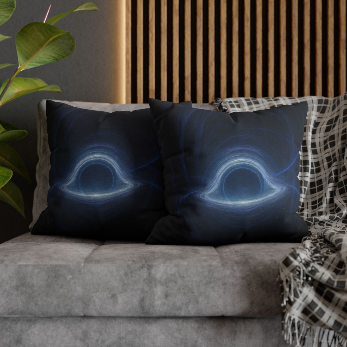Luminous Event Horizon Veil soft cotton pillow cases