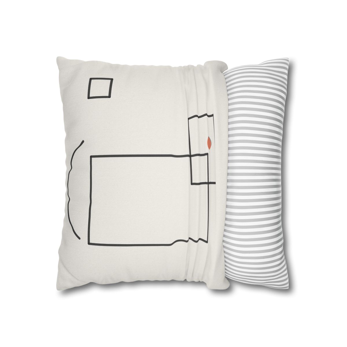 Offset Frame And Quiet Arc comfortable bedding pillow covers