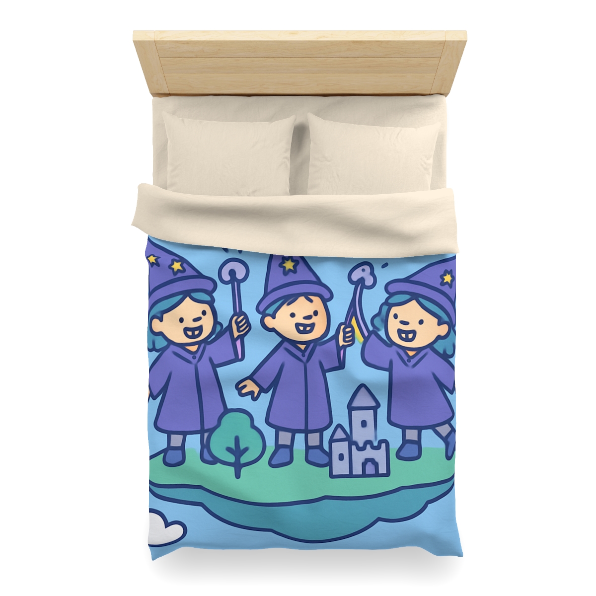 Math Wizards Floating Island soft comforter duvets
