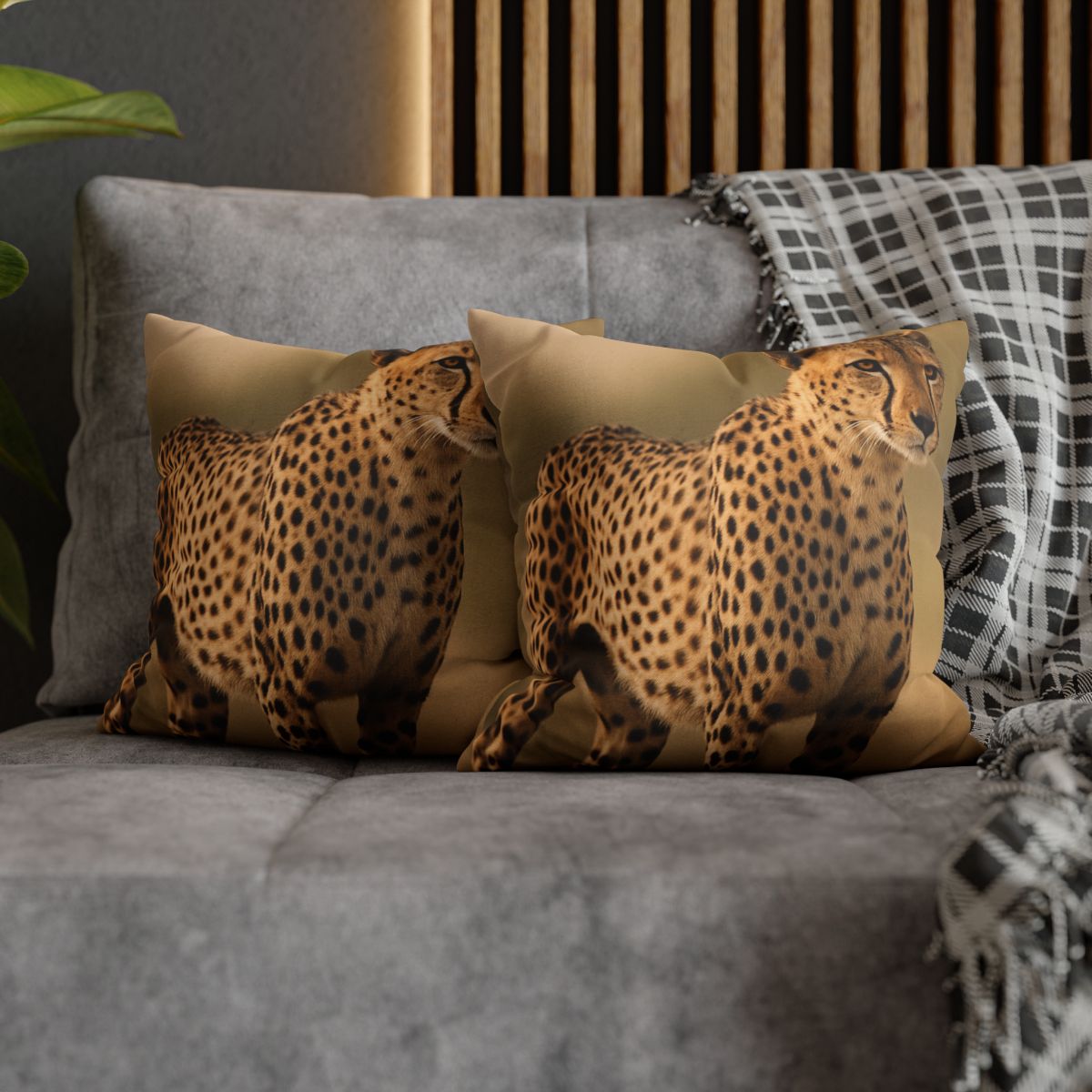 Wind Trace Cheetah trendy patterned pillow cases