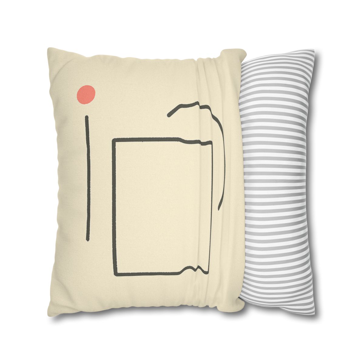 Offset Frame With Crescent Anchor stylish decorative pillowcases