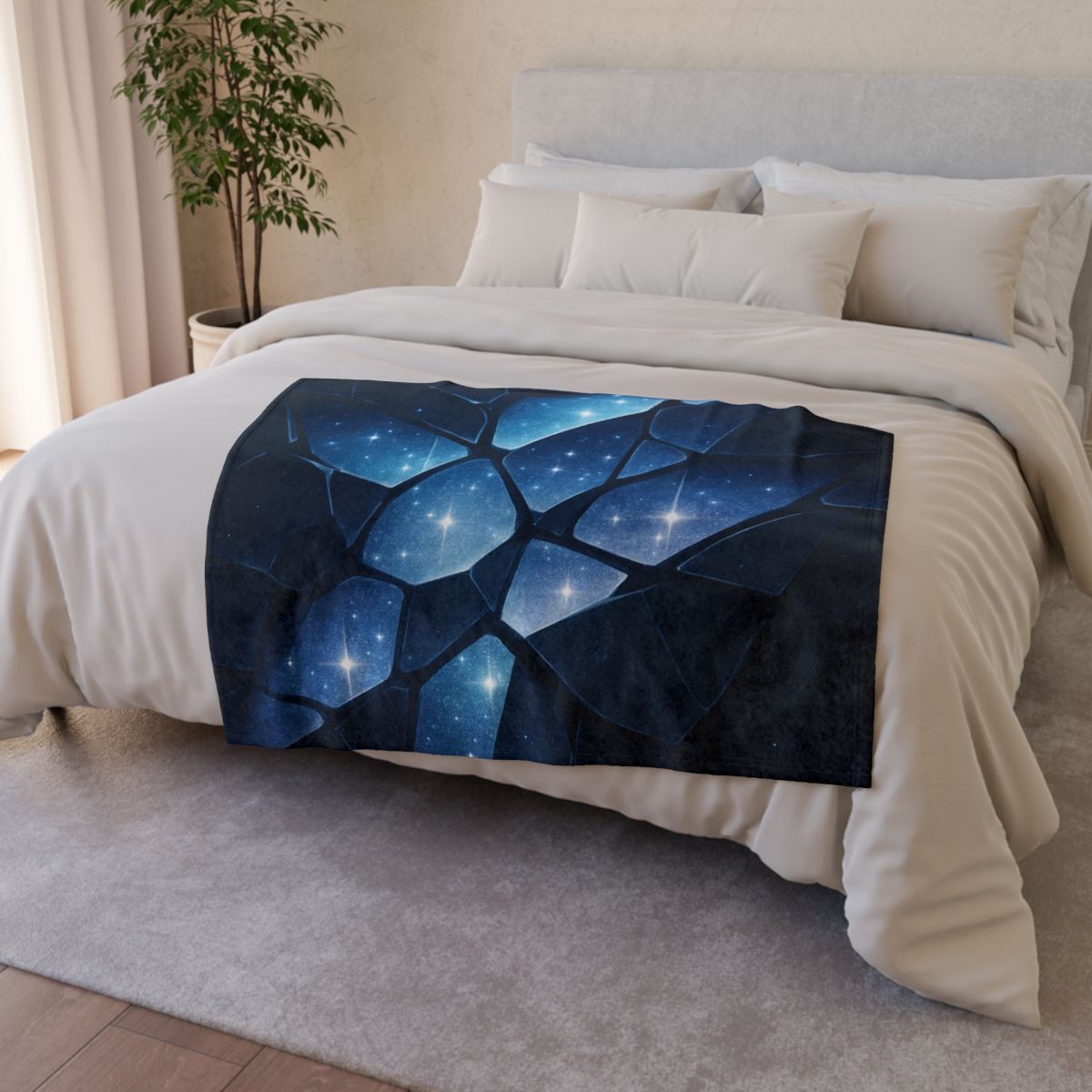 Starlit Fracture Mosaic custom blankets