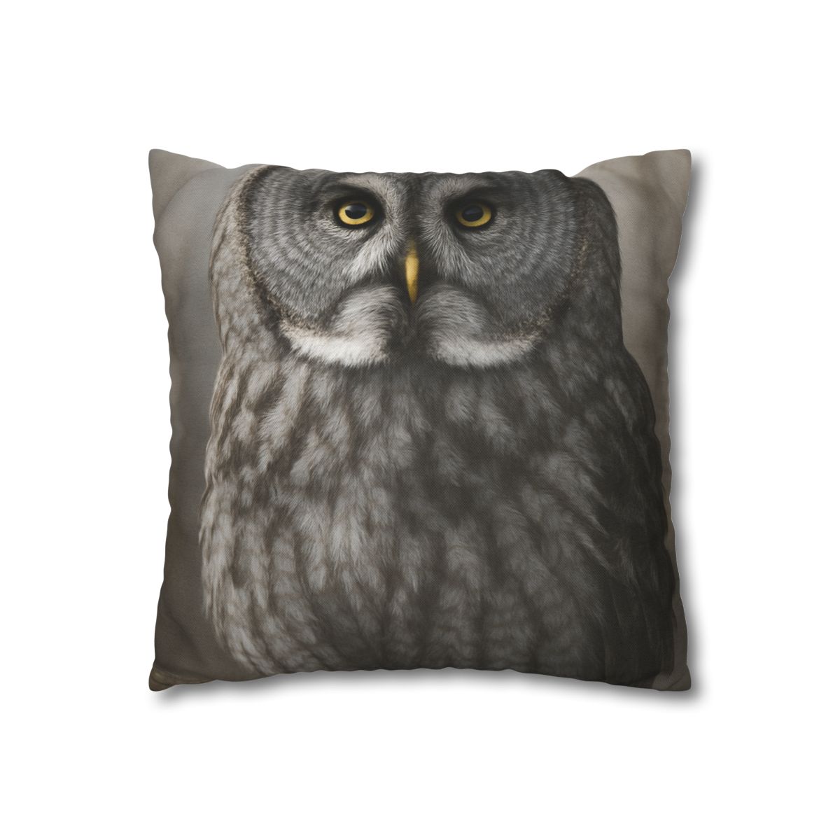 Frost Note Great Gray Owl personalized pillow covers