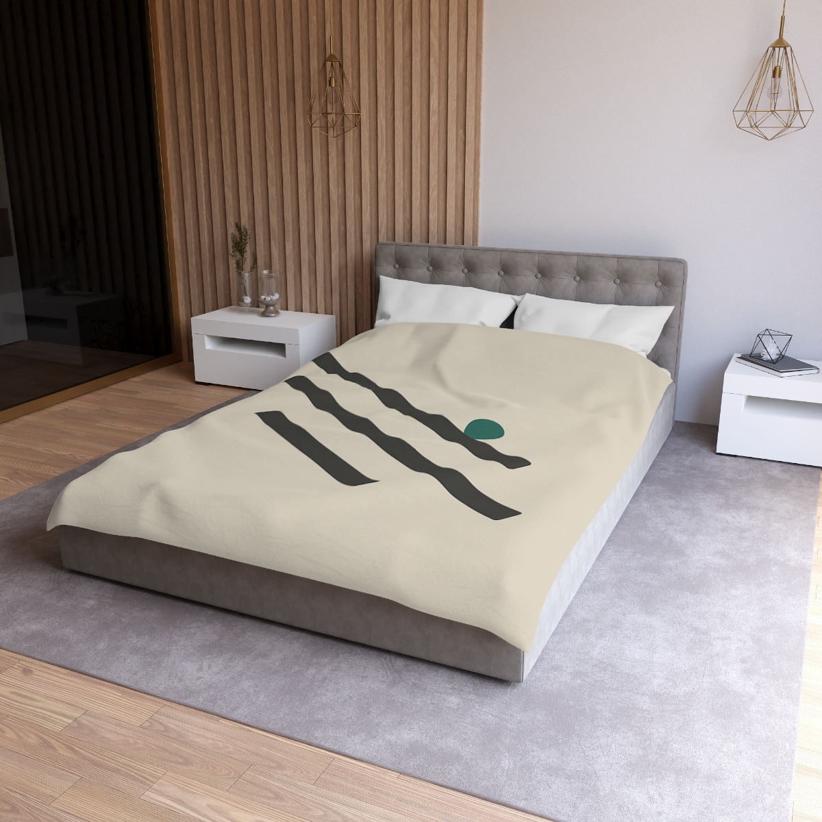 Staggered Short Bars With Quiet Dot warm winter duvets