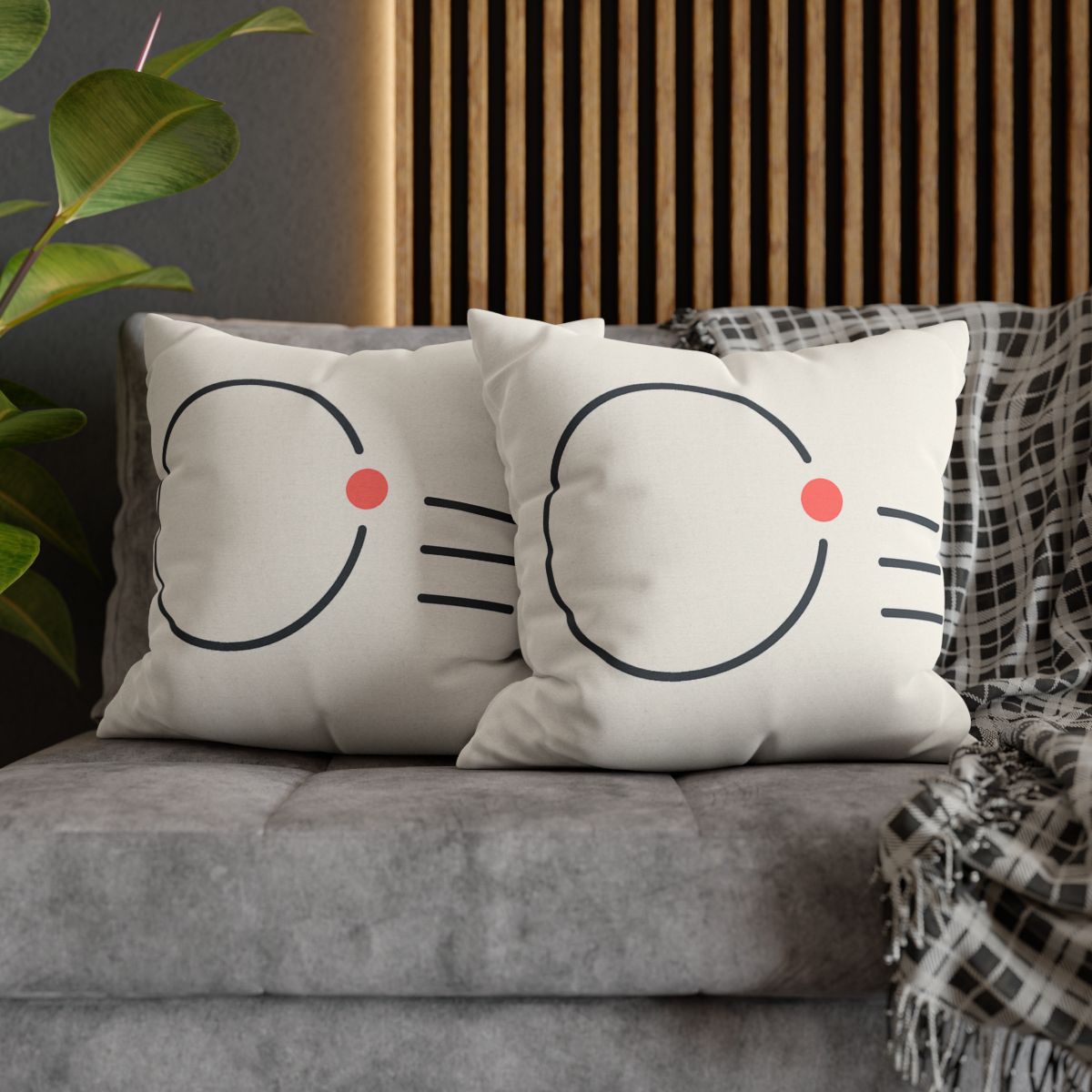 Offset Ring With Three Quiet Bars soft cotton pillow cases