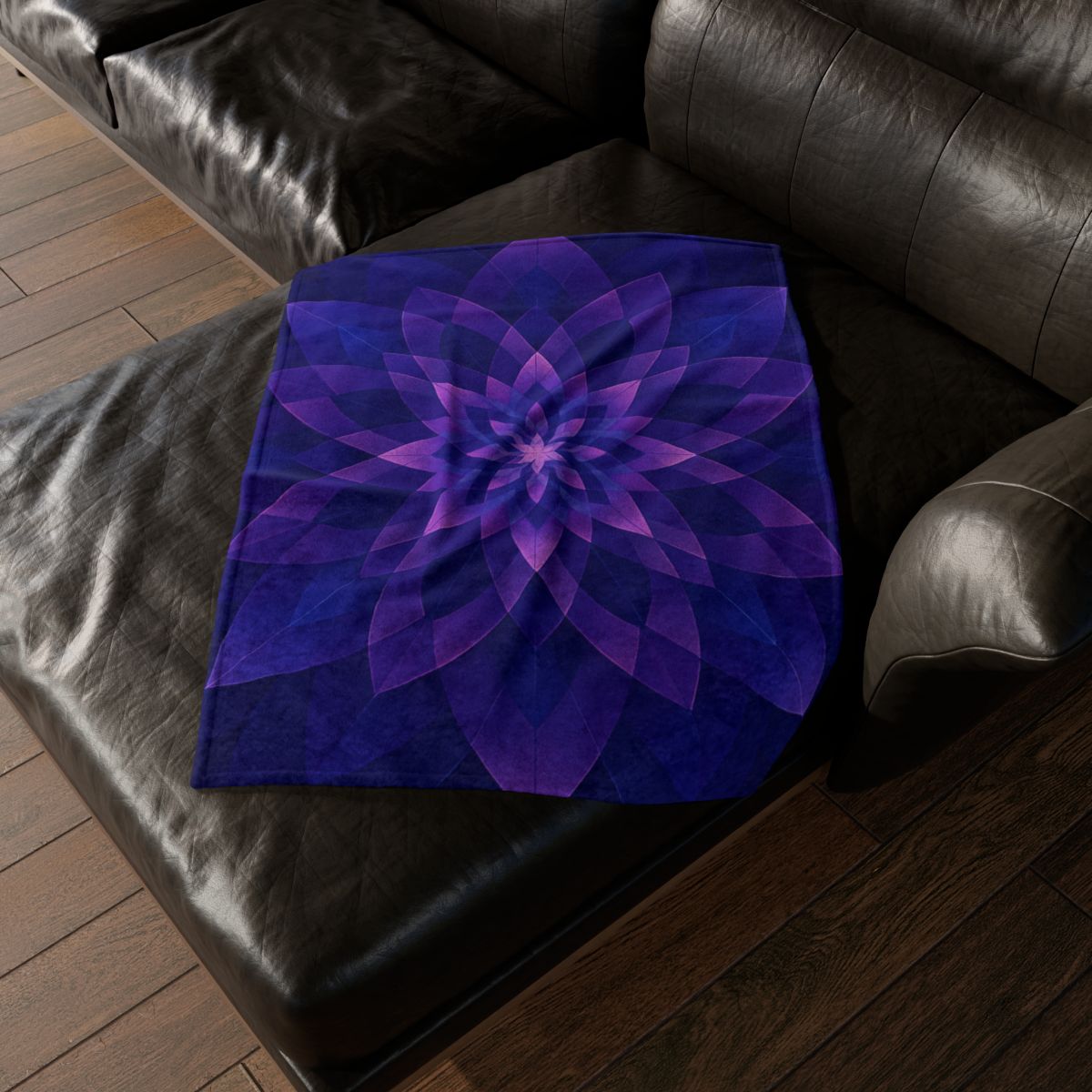 Petal Prism Overlap stylish throw blankets