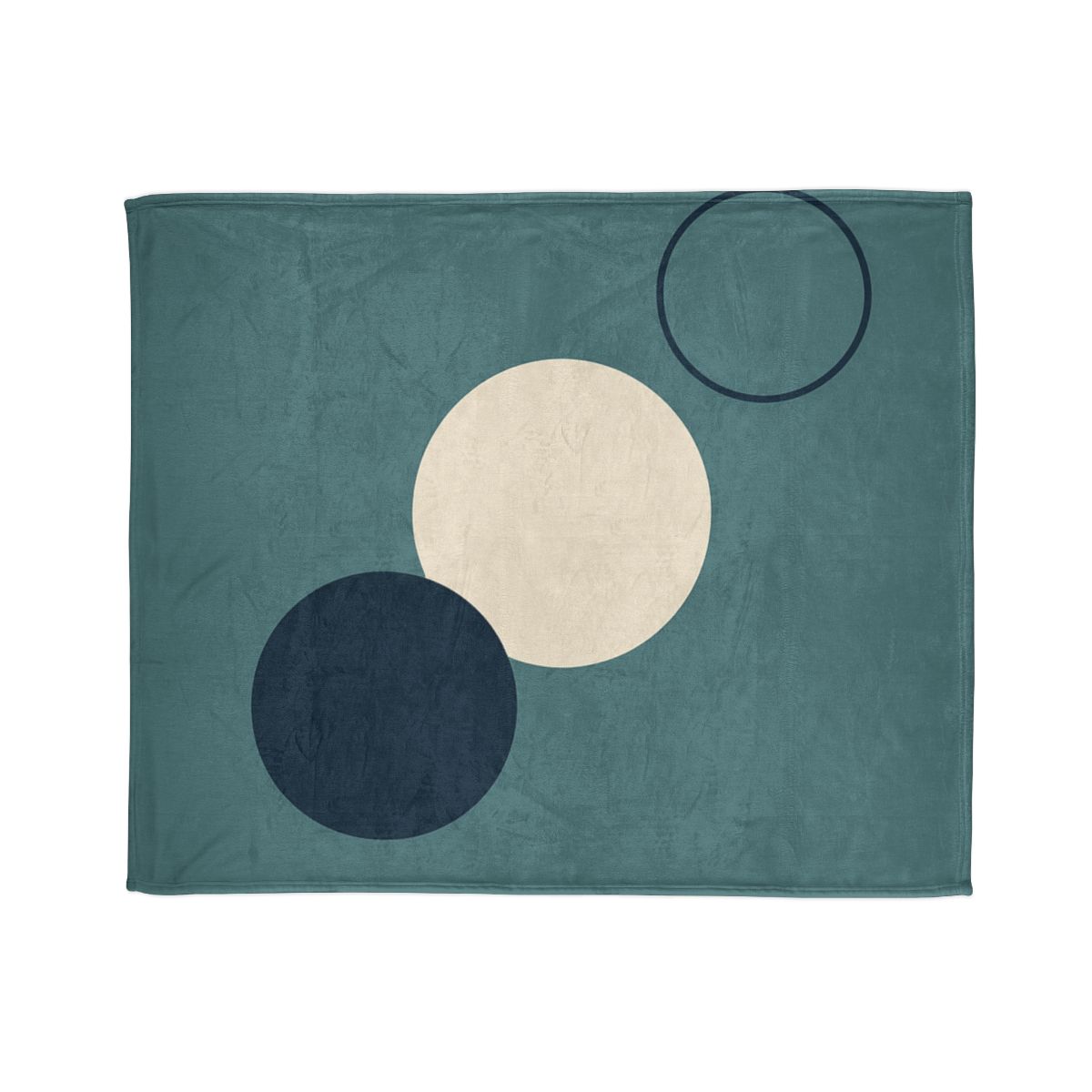 Staggered Trio Of Circles Harmony designer printed blankets