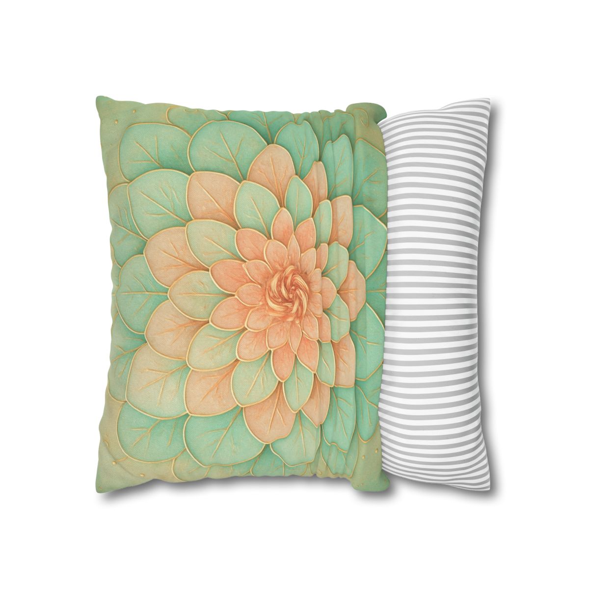 Petal Spiral Mosaic custom pillow cases