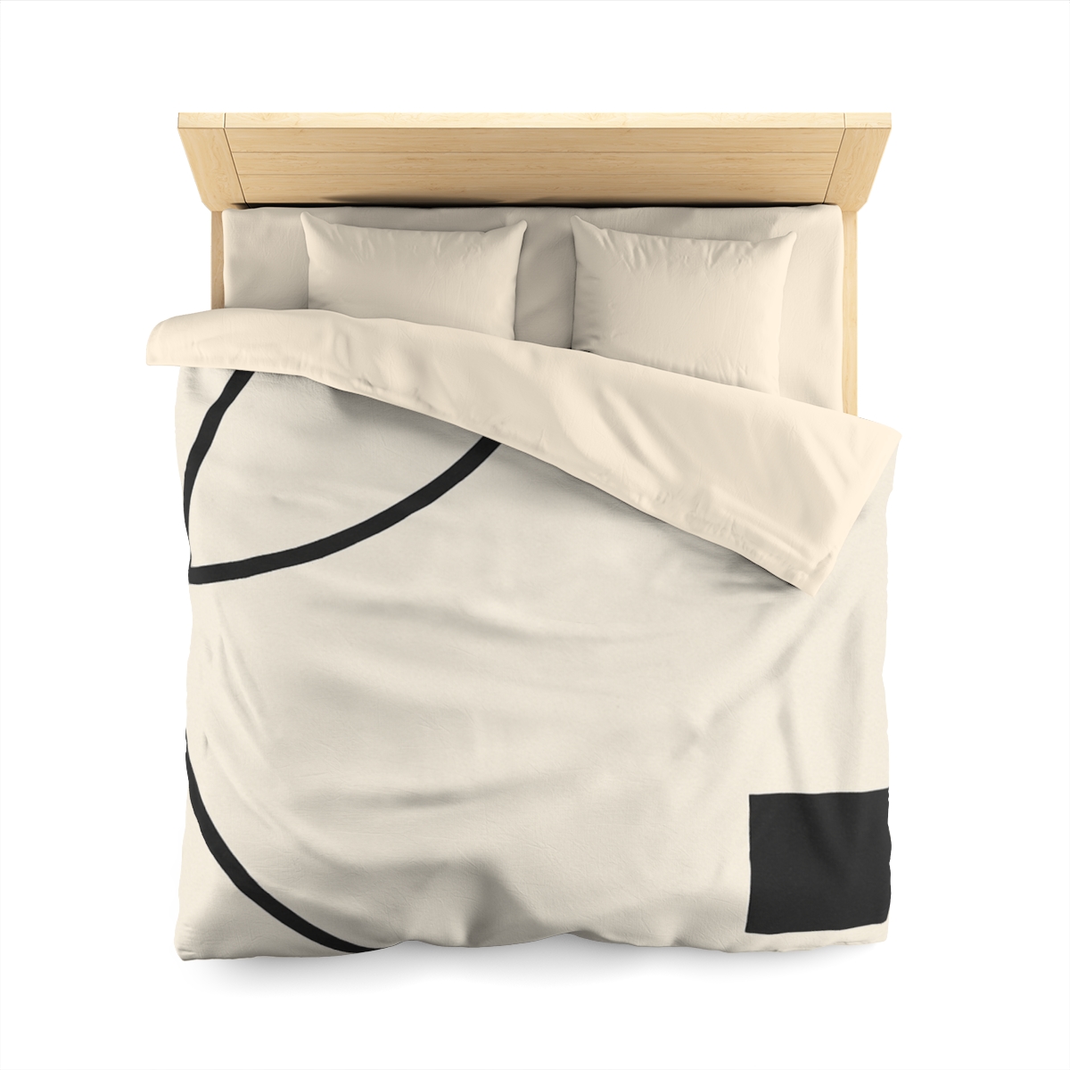 Corner Arc Pause personalized bedding duvets